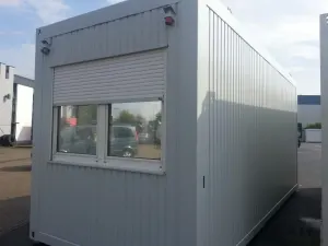 20 Fuss Bürocontainer gebraucht, aufbereitet und neu lackiert – Bild 6