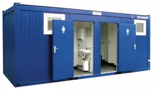 20 Fuss Damen / Herren WC- Container, fabrikneu – Bild 1