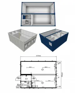 20 Fuss Duo- Bürocontaineranlage mit WC und Pantryküche, fabrikneu – Bild 3