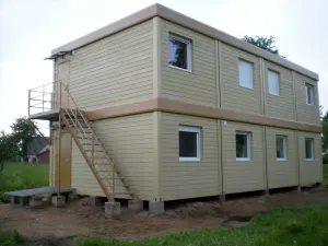 Bürocontainer mit Holzverkleidung – Bild 2