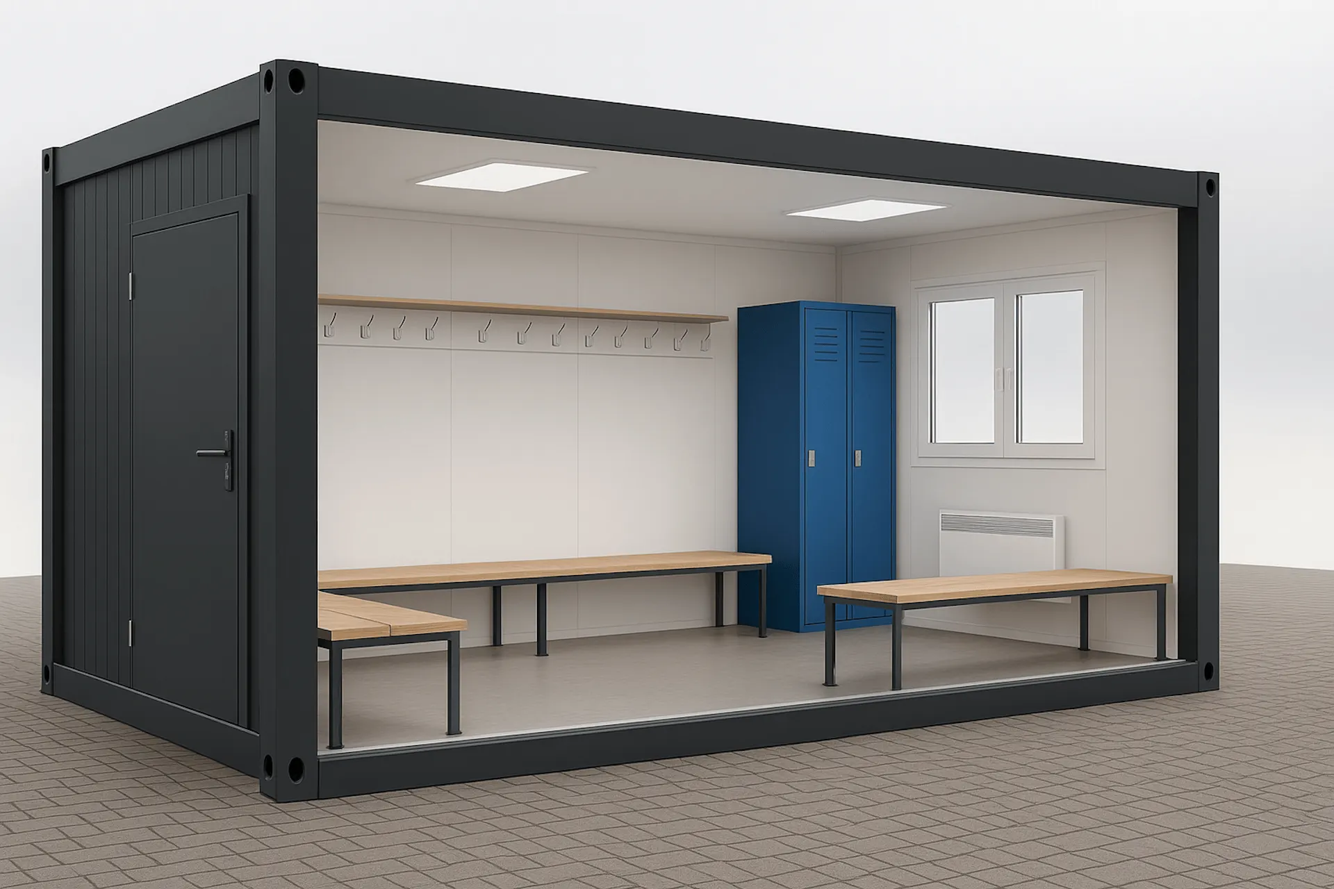 Umkleidecontainer für Teams und Vereine